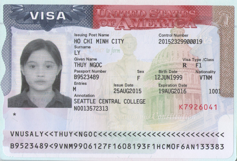 VISA MỸ : NGỌC THÚY